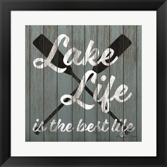 Great Art Now Lake Life by Susan Ball, Framed Wall Art, 19.5W x 19.5H