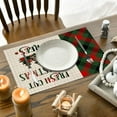 thumbnail image 6 of YIKA Christmas Printed Table Mats Home Placemats For Dining Table Christmas Decor Items Holiday Indoor Dining Room Decorations B, 6 of 6