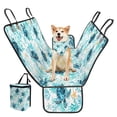 thumbnail image 2 of Pzuqiu Blue Sea Turtle Car Seat Cover for Back Seat Sedan Scratchproof and Nonslip Dog Hammock with Classic Triangle Bandana Scarf & Large Capacity Hanging Car Trash Can, 2 of 6