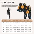 thumbnail image 4 of Fotbe Planets And Their Moons Pattern Long Sleeve Pajama Set for Women,Sleepwear Set,2-piece Loungewear Set,Soft PJs Comfy Nightwear with Pockets -, 4 of 7