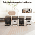 thumbnail image 5 of NPET TUYA APP Remote Control Automatic Cat Feeders with Camera, 135oz/4L Clog-Free Automatic Dog Feeder with Stainless Steel Bowl, Anti-bite Cable for Cats, Small & Medium Dogs(Black), 5 of 8