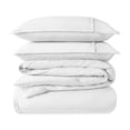 thumbnail image 2 of Bare Home Organic Cotton Duvet Cover Set, 300 Thread Count, Percale Weave, King/Cal King, White, 2 of 5