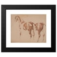 thumbnail image 2 of Piotr Michałowski 14x12 Black Modern Framed Museum Art Print Titled - Study of the Horse and His Zad (1832-1835), 2 of 5