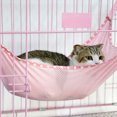 thumbnail image 4 of Cat Mesh Hammock, Heat-Resisting Multi-Function Cat Hanging Bed, Portable Fish  For Cats Dogs Puppy Hanging Bed Blue,Green,Pink, 4 of 8