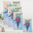 thumbnail image 4 of Bouquet Of Red Roses In A Vase On Blue 12 in x 8 in Painting Canvas Art Print, by Designart, 4 of 4