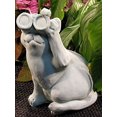 thumbnail image 2 of Bird Watching Cat Garden Statue 13?H, 2 of 2