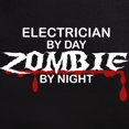 thumbnail image 3 of CafePress - Electrician Zombie Men's Dark Pajamas - Men's Dark Loose Fit Cotton Pajama Set, 3 of 7