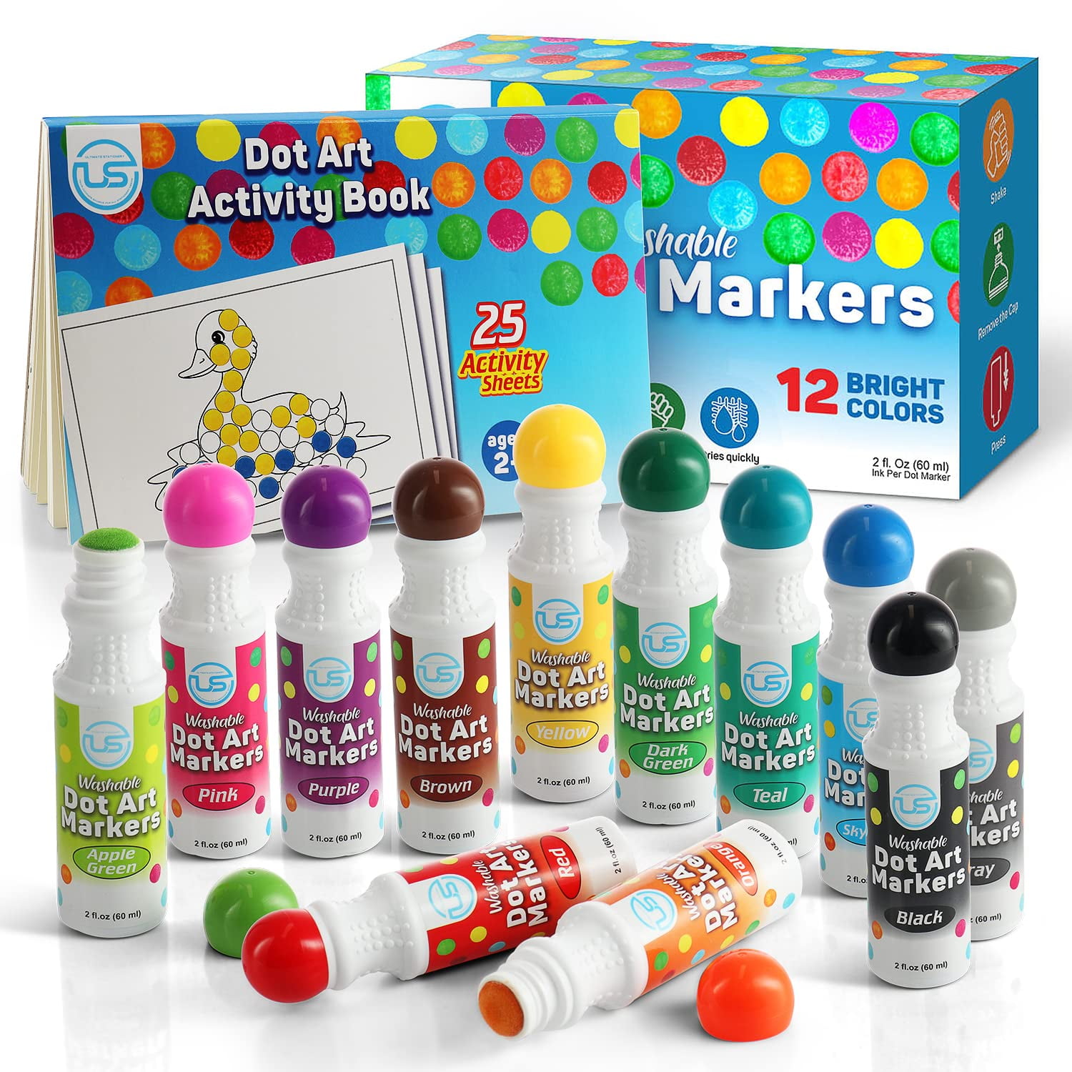 1500px x 1500px - Dot Markers | Bingo Daubers 12 Washable Color Dot Markers For Toddlers,  Toddler Activities, Bingo Markers and Activity Book, Toddler Arts And  Crafts - Walmart.com