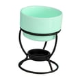 thumbnail image 4 of CUTICATE Tea Light Porcelain Melting Pot Chocolate Fondue Pot Anniversary Snack Appliances Butter Heater Ceramic Hot Pot green, 4 of 8