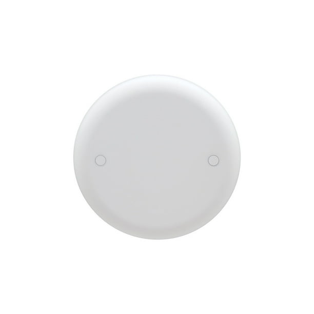 Thomas & Betts Round PVC 1 gang Outlet Box Cover For Ceiling Boxes
