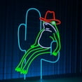 thumbnail image 3 of Handmadetneonsign Cowboy Frog Neon Sign, Cowboy Frog Wall Art Decor, Children's Bedroom Wall Decor, 3 of 5