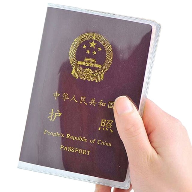 Bearachild Funda protectora transparente para pasaporte, 10 Uds., funda protectora de plástico PVC resistente al agua para tarjetas de identificación Type2 NO2