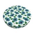 thumbnail image 2 of Lsque Blue Sunflowers Round Bar chair cushion covers Velvet Fabric Premium Comfort Protects from Scratches and Stains for 14-17 Inch Chair- 14 inch, 2 of 7