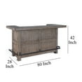 thumbnail image 5 of Yael Bar Cabinet Table, Shelves, Pull Out Tray, 80 Inch, Taupe Brown, 5 of 5