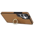 thumbnail image 3 of For Samsung Galaxy S25 Ultra Wallet Case with Card Holder, 360°Rotation Ring Holder Kickstand, Premium PU Leather RFID Blocking Card Pocket Protective Cover For Samsung Galaxy S25 Ultra, Brown, 3 of 6