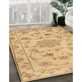 thumbnail image 2 of Ahgly Company Indoor Square Traditional Orange Persian Area Rugs, 5' Square, 2 of 6