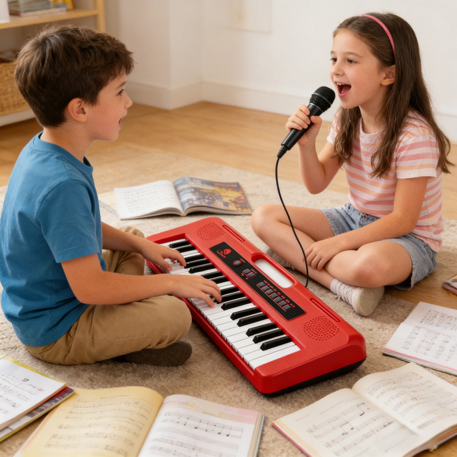 Children Piano Keyboard 37 Keys Music Player USB Power Options for Early Music Education