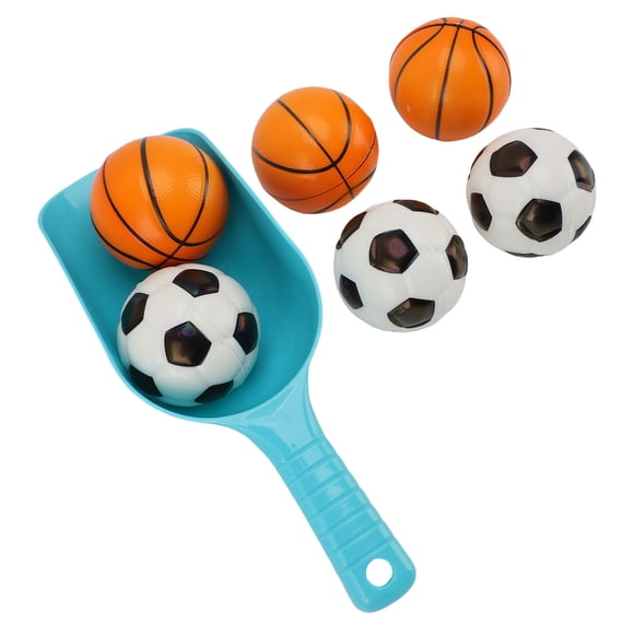 Outdoor Beach Toss Game Set, Beach Accessories Balls Shovel Fun Improve Hand Eye Coordination PVC Lightweight Sturdy  for Backyard