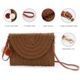 thumbnail image 3 of LHSHIDU Straw Bags Straw Purse Straw Clutch Bag Crossbody Bags for Women Beach Bag Summer Handbag Straw Envelope Wallet, 3 of 6