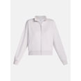 thumbnail image 7 of Athletic Works Women's Cropped Fleece Bomber Jacket with Long Sleeves, Sizes XS-XXL, 7 of 7
