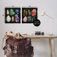 thumbnail image 4 of Stupell Industries Various Gemstones on Black STEM Painting Black Floater Framed Canvas Art Print Wall Art, 18 x 18, Set of 2, 4 of 10