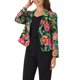 thumbnail image 4 of BLAZER CHIC para Mujeres, Abierto al Frente, Ideal para el Trabajo, Chaqueta de Traje Corta de Verano, Color Negro, Verde, Rosa con Estampado Floral, 4 of 6