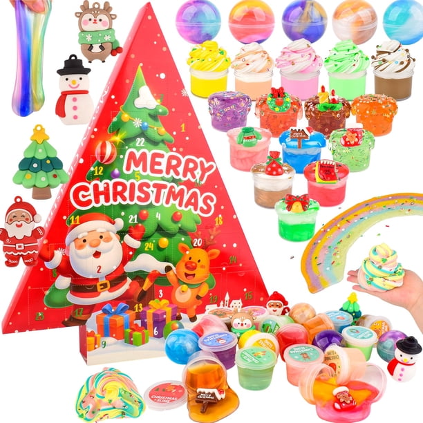 Kit de Slime Navideño WUJYLY con Pegatinas y Dijes para Niños