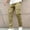 A_ Khaki, variant on YLSDY Men's Casual Cargo Pants Workout Joggers Stretch Sweatpants Hiking Drawstring Tactical Pants with Multi Pockets Army Green 4