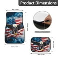 thumbnail image 5 of Pzuqiu Automotive Floor Mats Easy Installation All Weather Vehicle Steering Wheel Protector Eagle American Flag Car Mats Set Dust Proof Car Interior Accessories Fashion for SUV, Vans,Truck 5 Pcs, 5 of 6