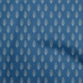 thumbnail image 1 of oneOone Polyester Spandex Blue Fabric Asian Floral Block Sewing Material Print Fabric By The Yard 56 Inch Wide, 1 of 5