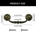 thumbnail image 5 of 4Pieces Bronze Drop Bail Pulls for Shabby Elegant Dressers and Cabinets, 5 of 6
