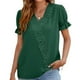 thumbnail image 2 of Blusa de manga corta con cuello en V informal de verano para mujer a la moda Pompotops  hkajfhjk467443, 2 of 4