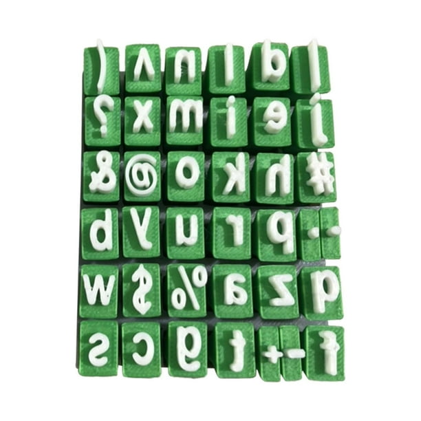 Kit de sellos de números y alfabetos para hacer tarjetas, suministros para álbumes de recortes y mucho más. Minúscula