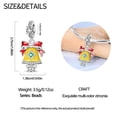 thumbnail image 5 of Jeffery Charms for Women Bracelet 925 Silver Christmas bell Pendants with Colorful zircon,Lucky Bell,Christmas, 5 of 7