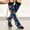 Hot Pink, variant on Womens Socks Cute Animal Knitted Mid Calf Soft Stylish Thigh High Stockings Blue One Size
