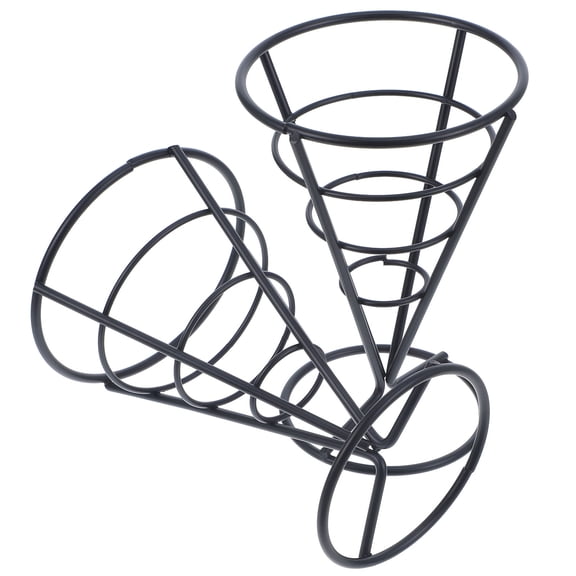 CTIRCHIU Black Stainless Steel Snack Stand for Appetizers and Snacks 2Pcs