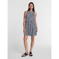 thumbnail image 3 of Time and Tru Women's and Women's Plus Sleeveless Tiered Mini Dress, Sizes XS-4X, 3 of 6