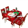 thumbnail image 1 of Xingzhi Christmas Themed Table Cloth Dining Table Cover Holiday Home Party Printed Tablecloth, Red, Santa Claus, 1 of 8