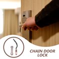 thumbnail image 3 of OULII Chain Shape Door Chain Latches High Security Door Lock Stainless Steel 1Set, 3 of 8