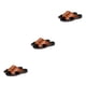 thumbnail image 3 of Qarigey Pantuflas Cuero Hombre Zapatos Casuales Sandalias Antideslizantes Paseo Playa Type1 NO1, 3 of 6