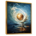 thumbnail image 2 of Designart "Blue Bowling Advance" Bowling Floater Framed Wall Art Living Room, 2 of 5