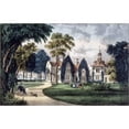 thumbnail image 3 of Currier and Ives 18x13 Black Modern Framed Museum Art Print Titled - Sunnyside - On The Hudson, 3 of 5