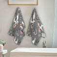thumbnail image 4 of Dreamtimes Cute Poodles Hearts Bath Hand Towels 2 PCS, 28.3"x 14.4" Ultra Soft and Highly Absorbent Valentines Dog Decorative Fingertip Face Towel for Home, Bathroom, Kitchen, 4 of 5