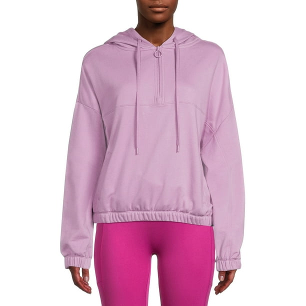 Avia Women's Half Zip Hoodie Sweatshirt - Walmart.com