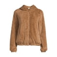 thumbnail image 5 of Self Esteem Juniors Faux Sherpa Zip Up Hoodie, 5 of 5