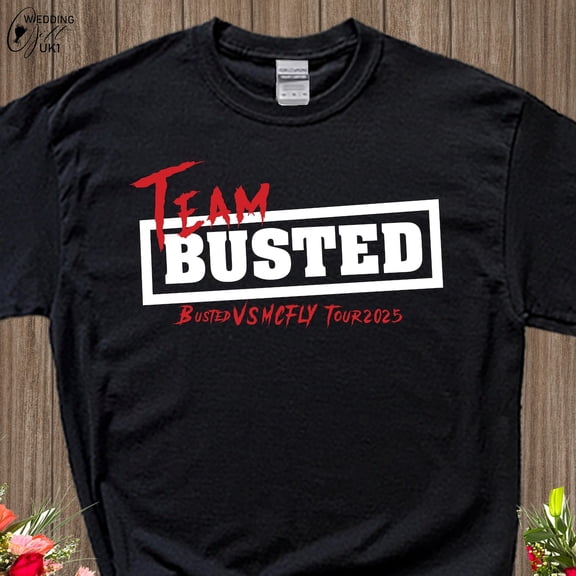 Team Tour 2025 T Shirt, Busted Tshirt, Busted vs McFly Party Shirt, Concert Announced Tshirt, Pop Rock T Shirt, Friends Lover Gift Shirt