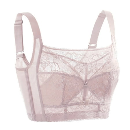 XFLWAM Ultra Thin Lace Bralette for Women Sexy Lingerie Crop Tops Wireless Brassiere Intimates Plus Size Gather Comfortable Bralette