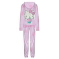 thumbnail image 5 of Hello Kitty Unisex Onesie Pajamas Zipper Jumpsuit Hooded One Piece Sleepwear for Family Mens Womens, 5 of 8