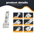 thumbnail image 3 of Bxaolu Grill Scraper Heavy Duty Griddle Scraper Set with 5 Replacement Blades Flat Top Grill Accessories Griddle Cleaning Kit,for Kitchen Outdoor Grill Cleaning, Silver, 3 of 9