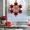 thumbnail image 4 of CaiYueKe Flocking Christmas Tree Ornaments Set, Holiday Decorations with Bows Elks Snowflakes Butterflies Wreaths, Festive Home Party Decor for Xmas, 4 of 7